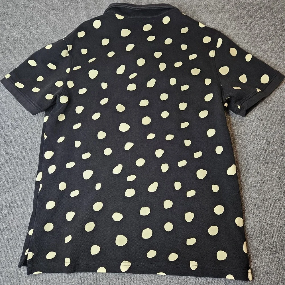 Bogey Bros Me S Golf Polo Shirt Size Large Pique Cotton Large Dot Black White